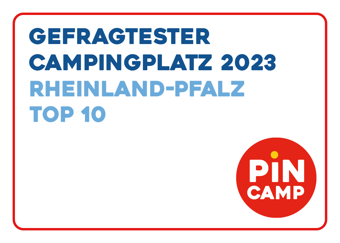 2023 Top 10 Auszeichnung beliebtester Campingplatz Rheinland-Pfalz