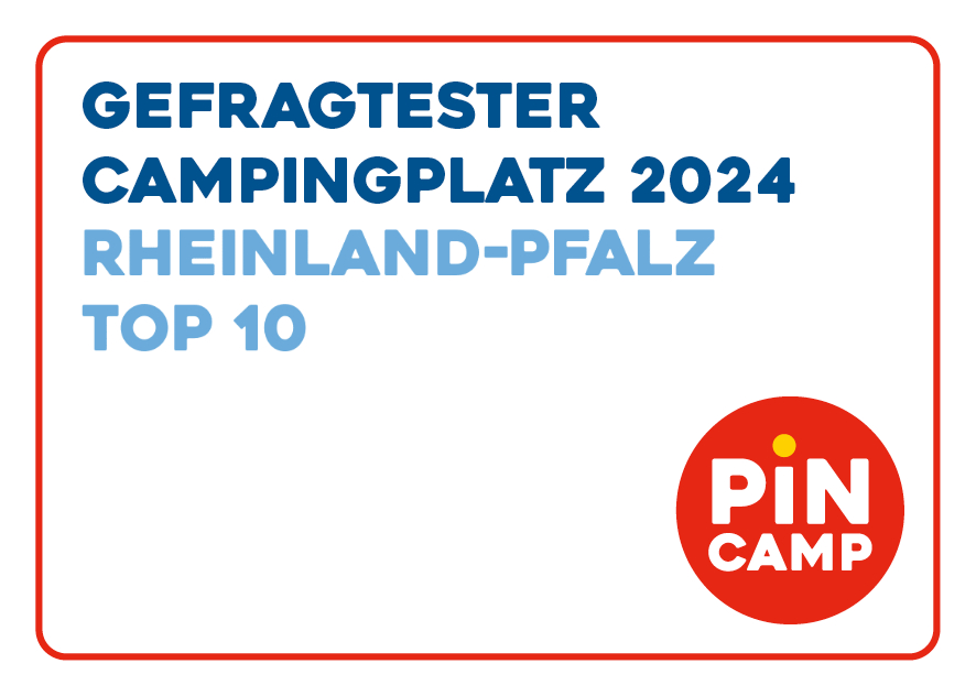 2024 Top 10 Auszeichnung beliebtester Campingplatz Rheinland-Pfalz